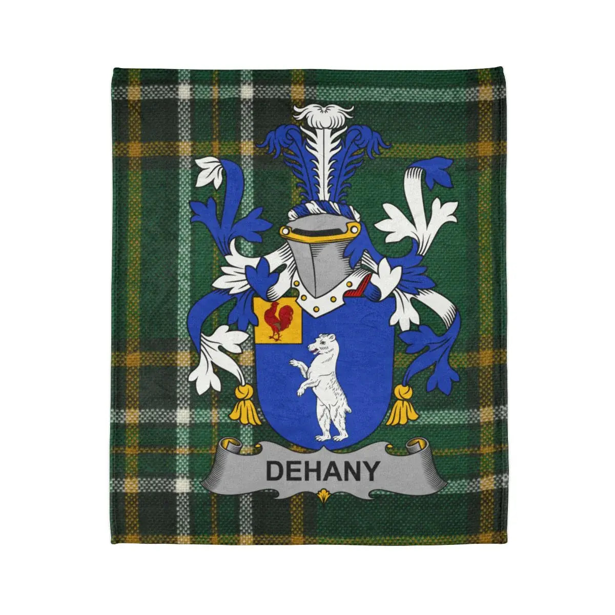 Dehany Family Crest Tartan Blanket product type