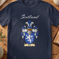 Alan Scottish family shield T-shirt in Navy