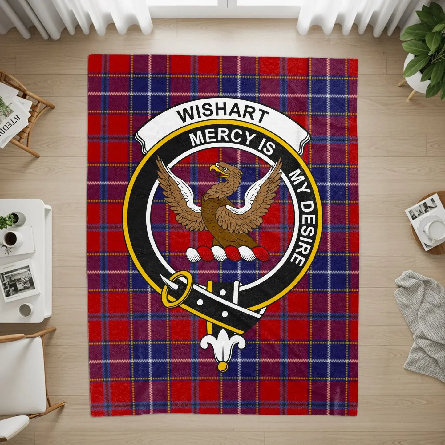 Wishart Mercy Is My Desire Tartan Design Rug product