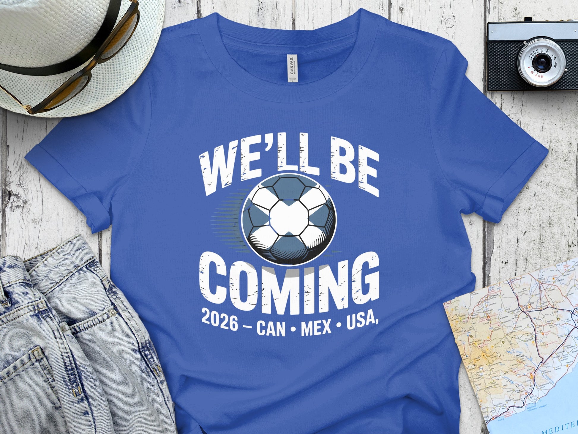 We'll Be Coming 2026 CAN MEX USA Soccer T-shirt
