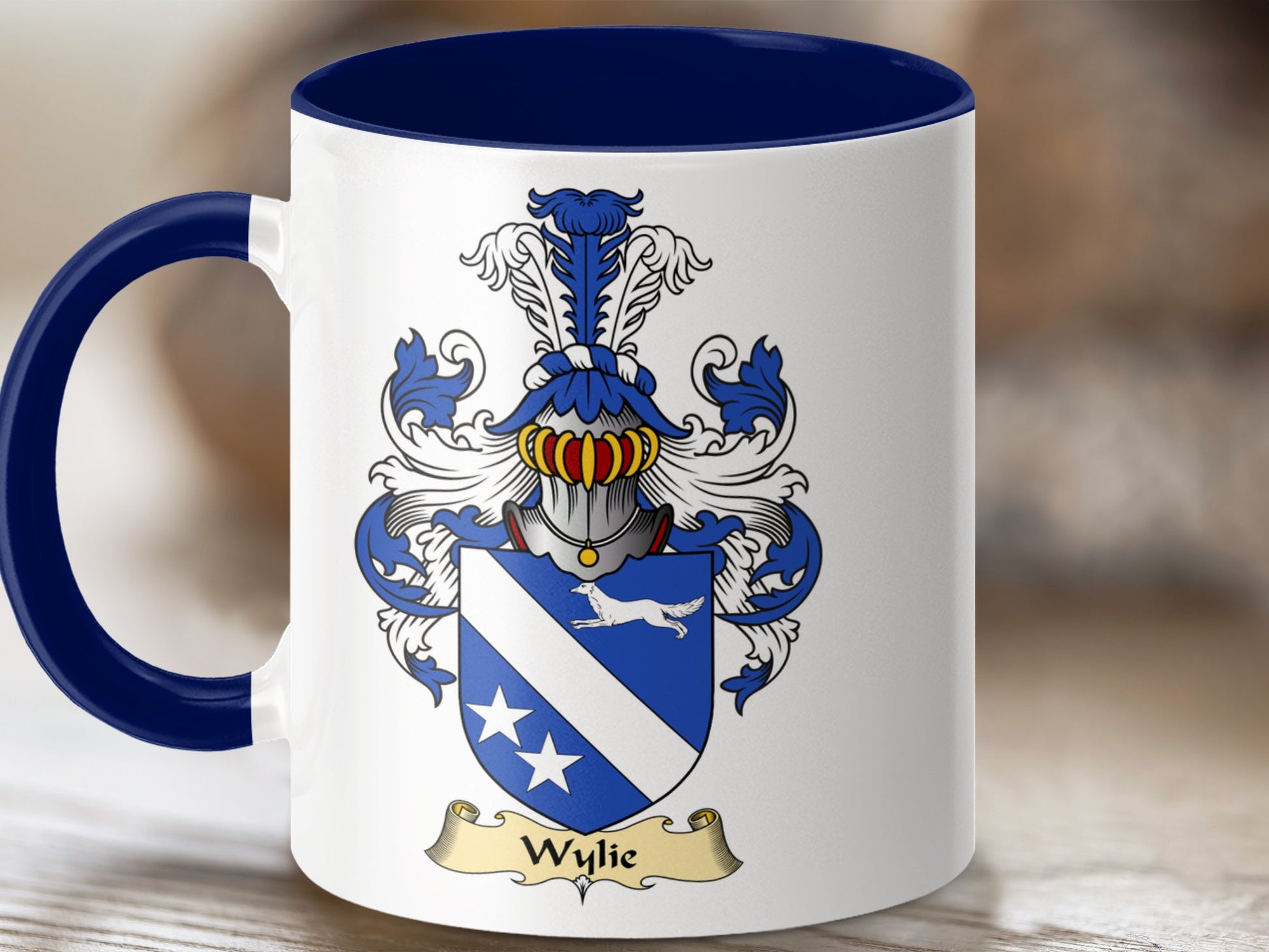 Clan Wylie Scottish Coat of Arms Mug - Living Stone Gifts