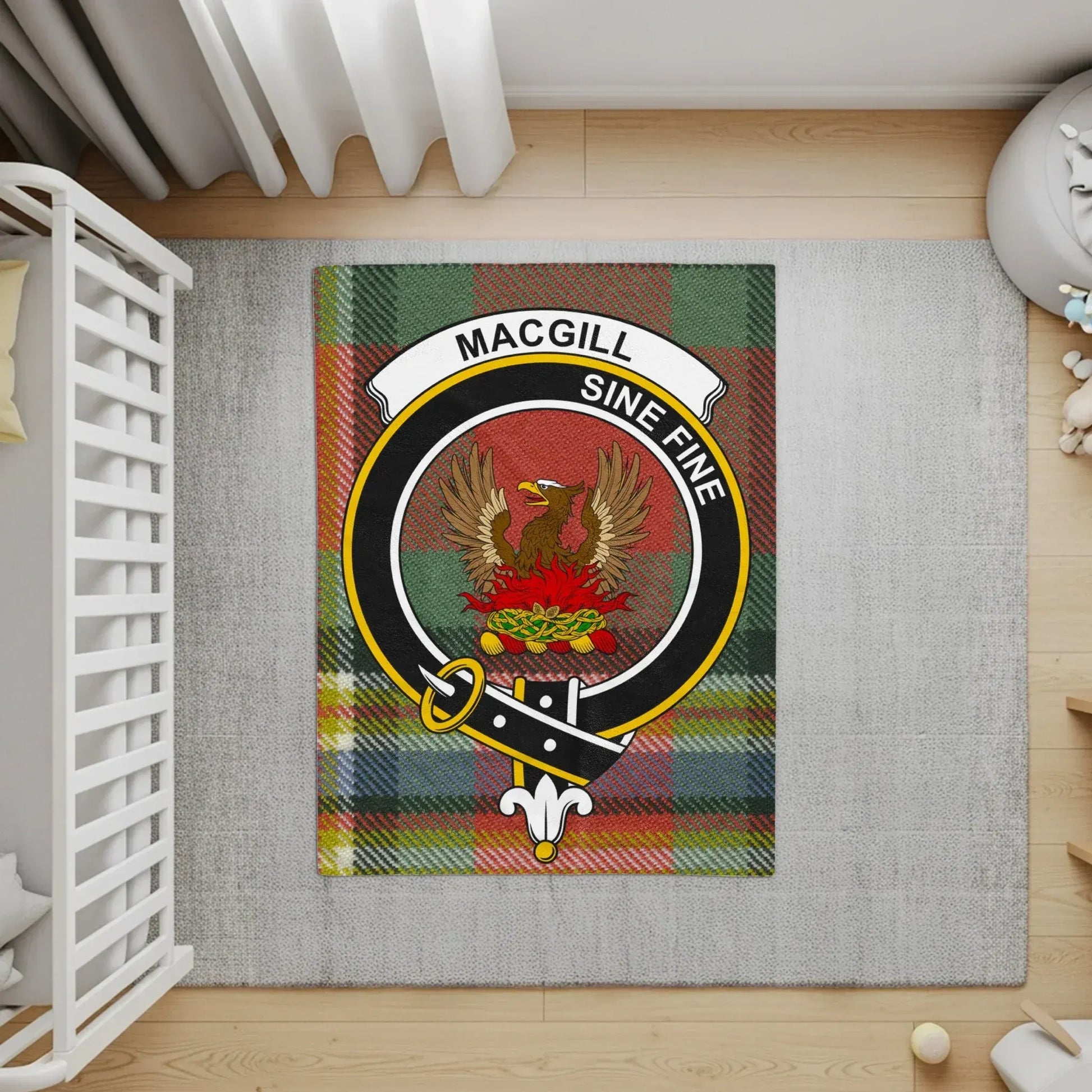 MacGill Sine Fine Plaid Crest Baby Play Mat product type