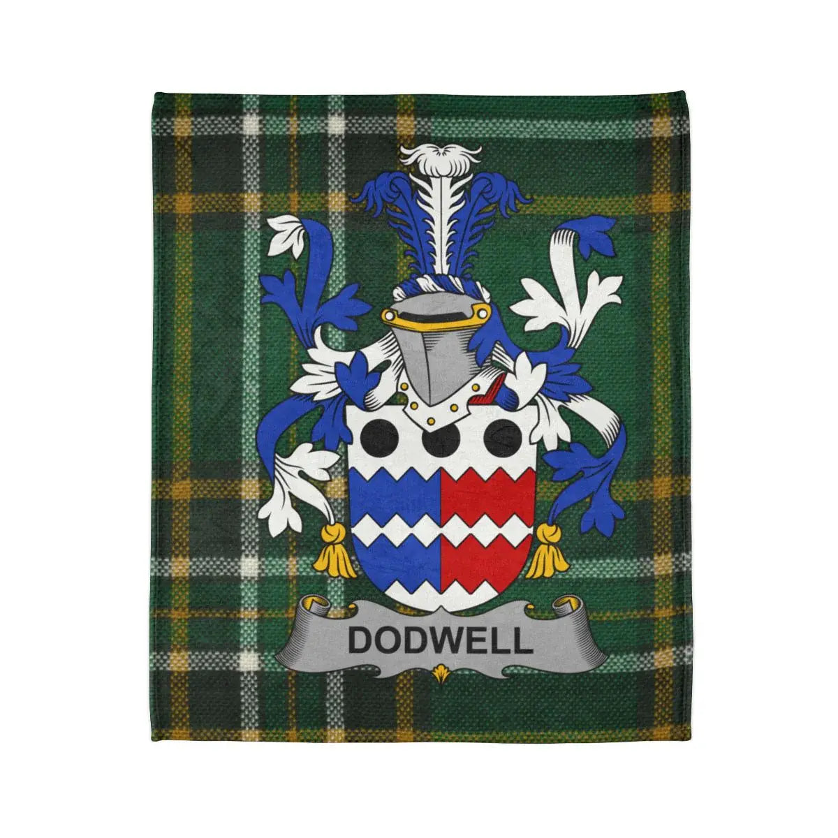 Dodwell Clan Tartan Crest Blanket product