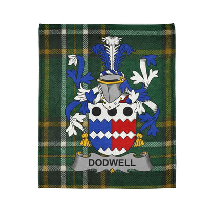 Dodwell Clan Tartan Crest Blanket product