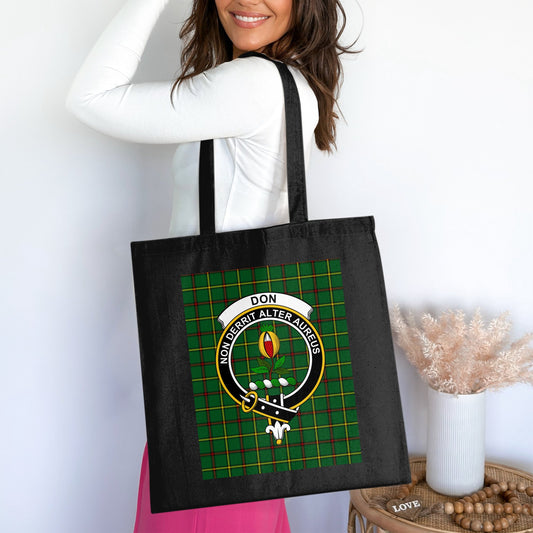 Don Family Crest Scottish Tartan Tote Bag - Living Stone Gifts