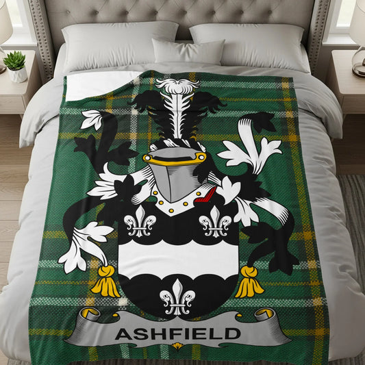 Ashfield Family Crest Tartan Blanket product