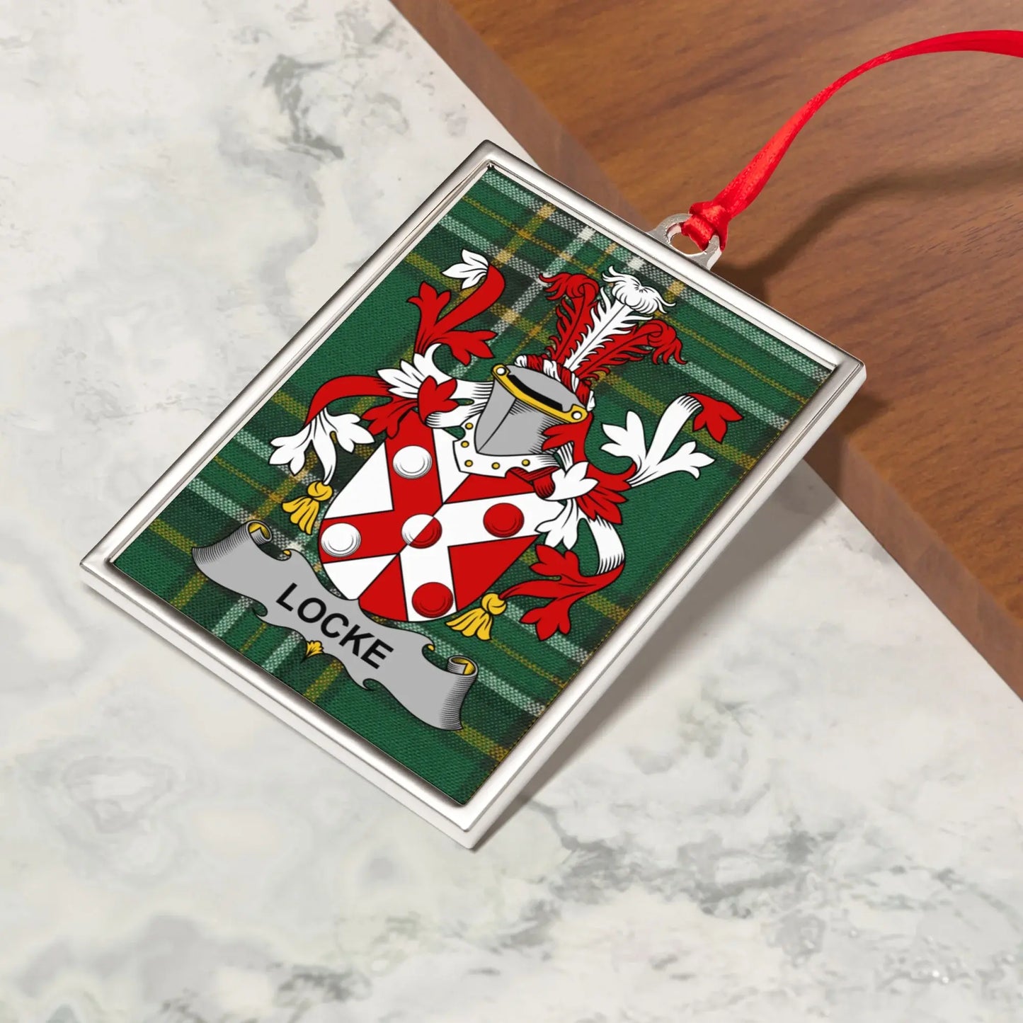 Personalized Locke Family Crest Ornament product