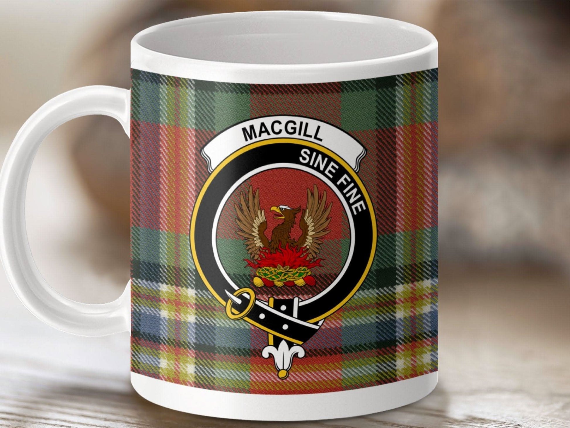 MacGill Sine Fine Plaid Pattern Mug product