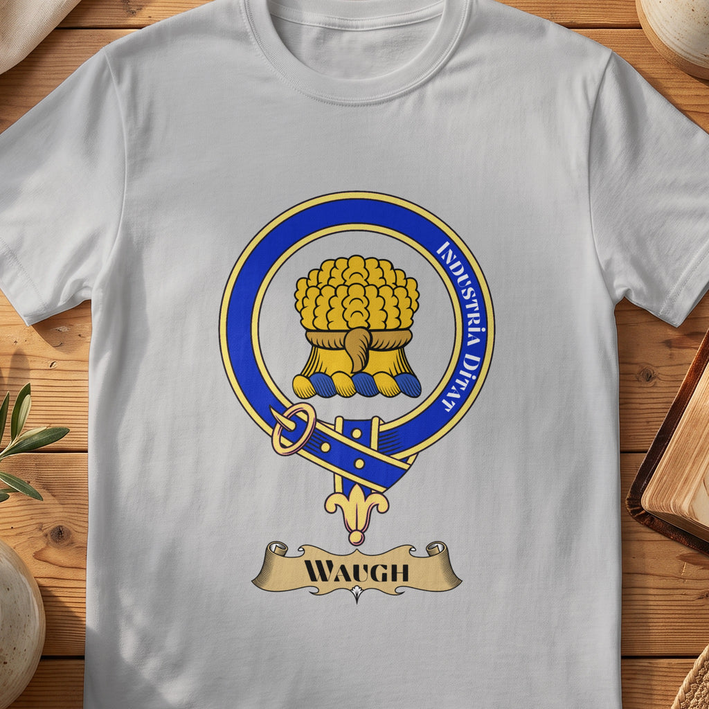 Waugh Scottish clan crest T-shirt in Sport Grey