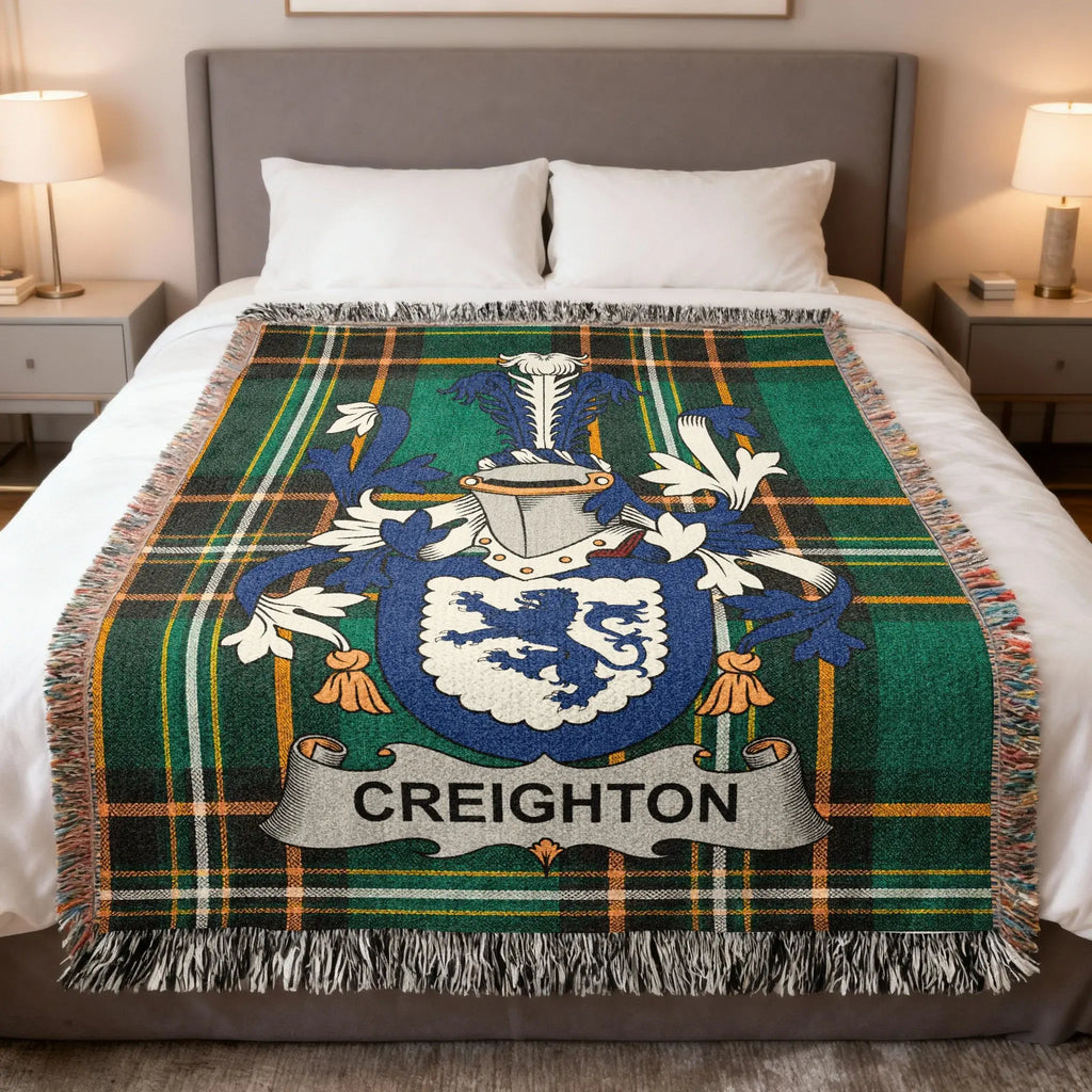 Creighton Plaid Crest Pattern Home Decor Throw product type