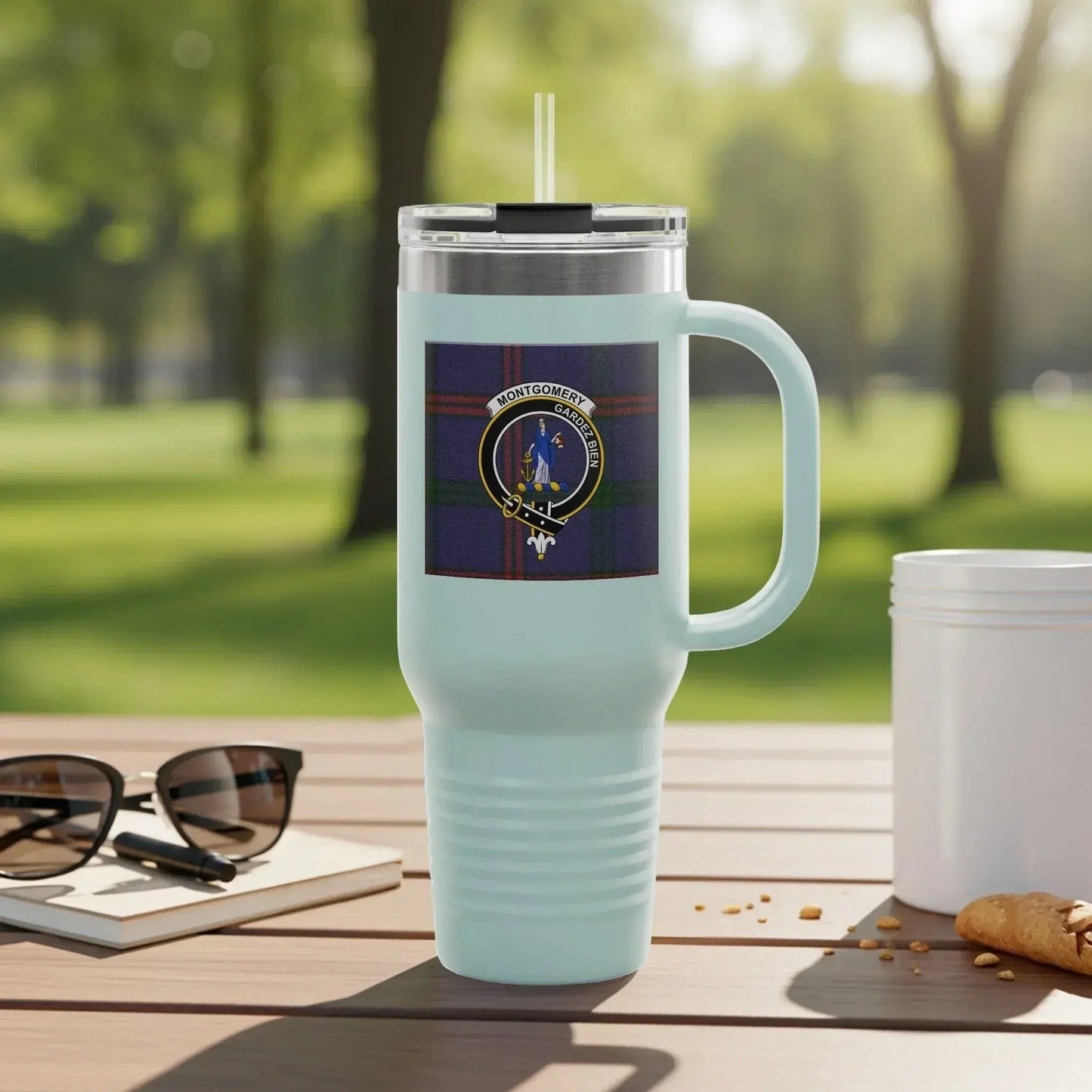 Personalized Highlander Crest Travel Mug product