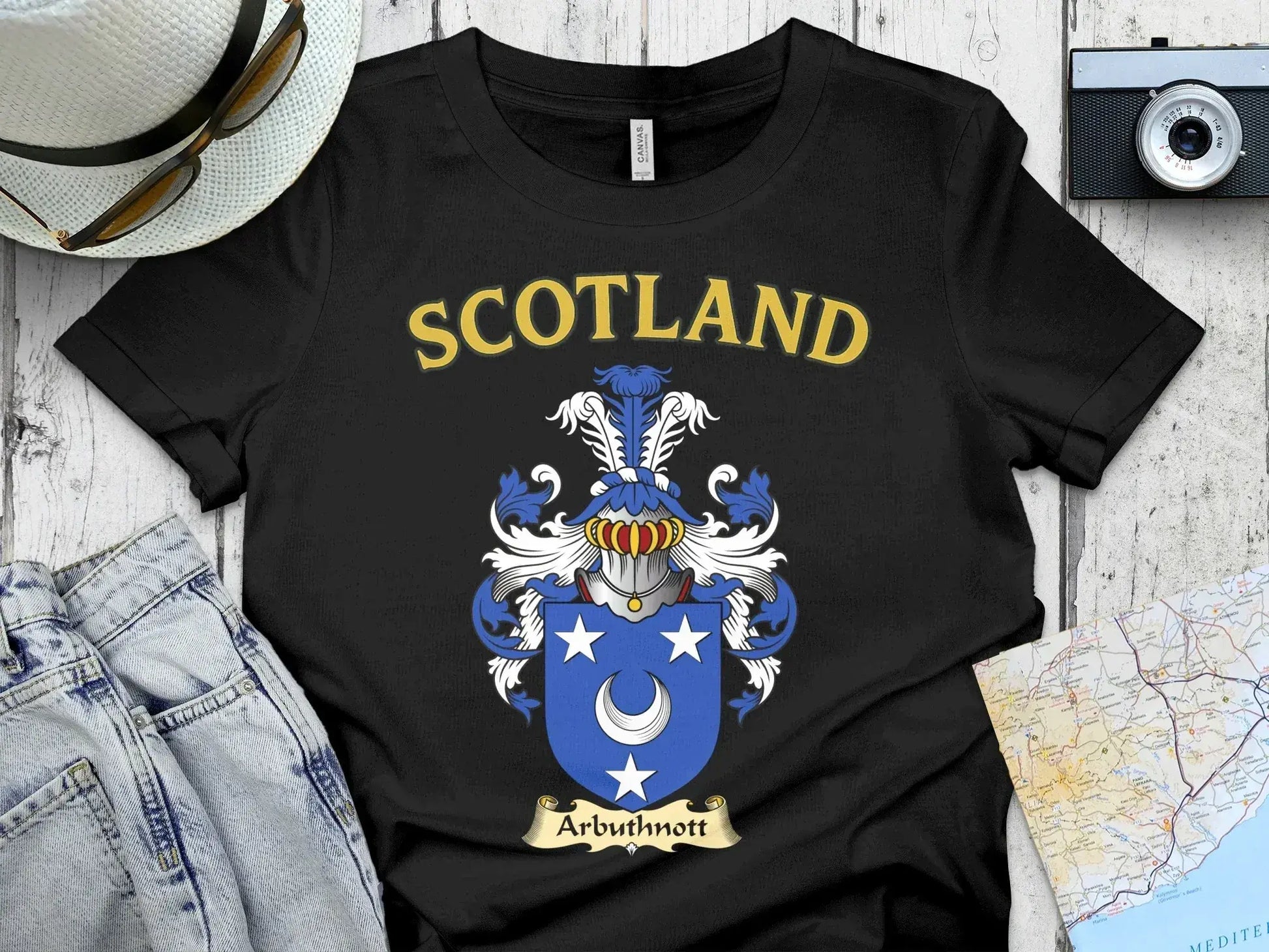 Scotland Arbuthnott Crest Emblem Graphic Tee product