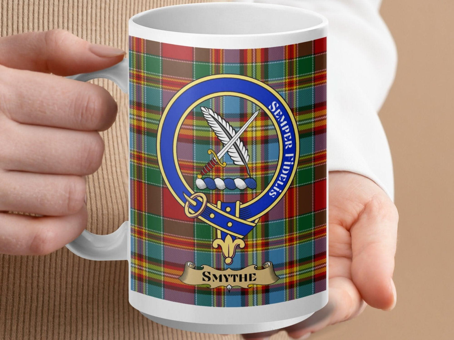 Scottish Clan Crest Tartan Design Ceramic Mug product