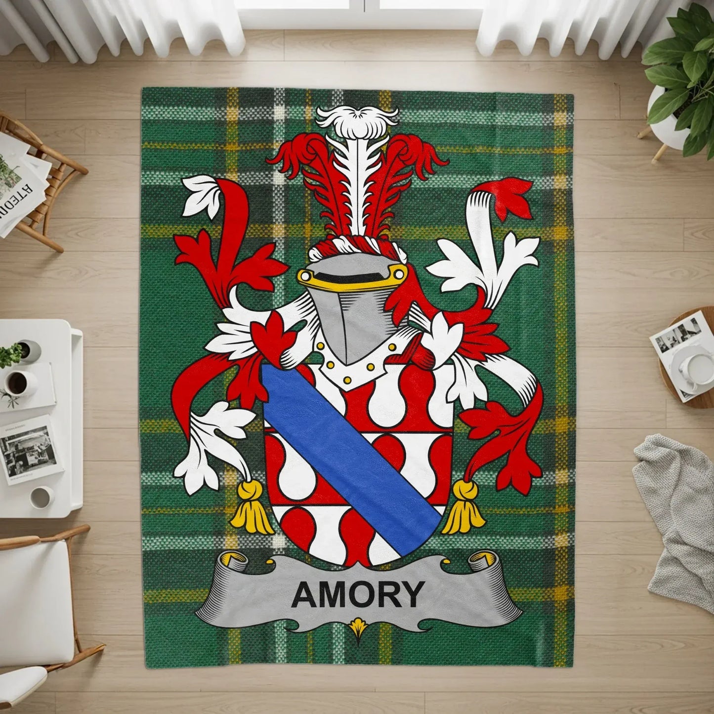 Amory Style Customizable Family Crest Rug product