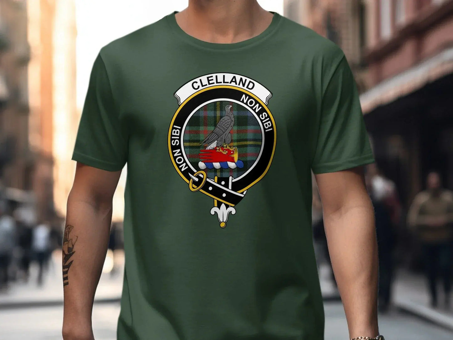 Clelland Non Sibi Badge Banner T-shirt product