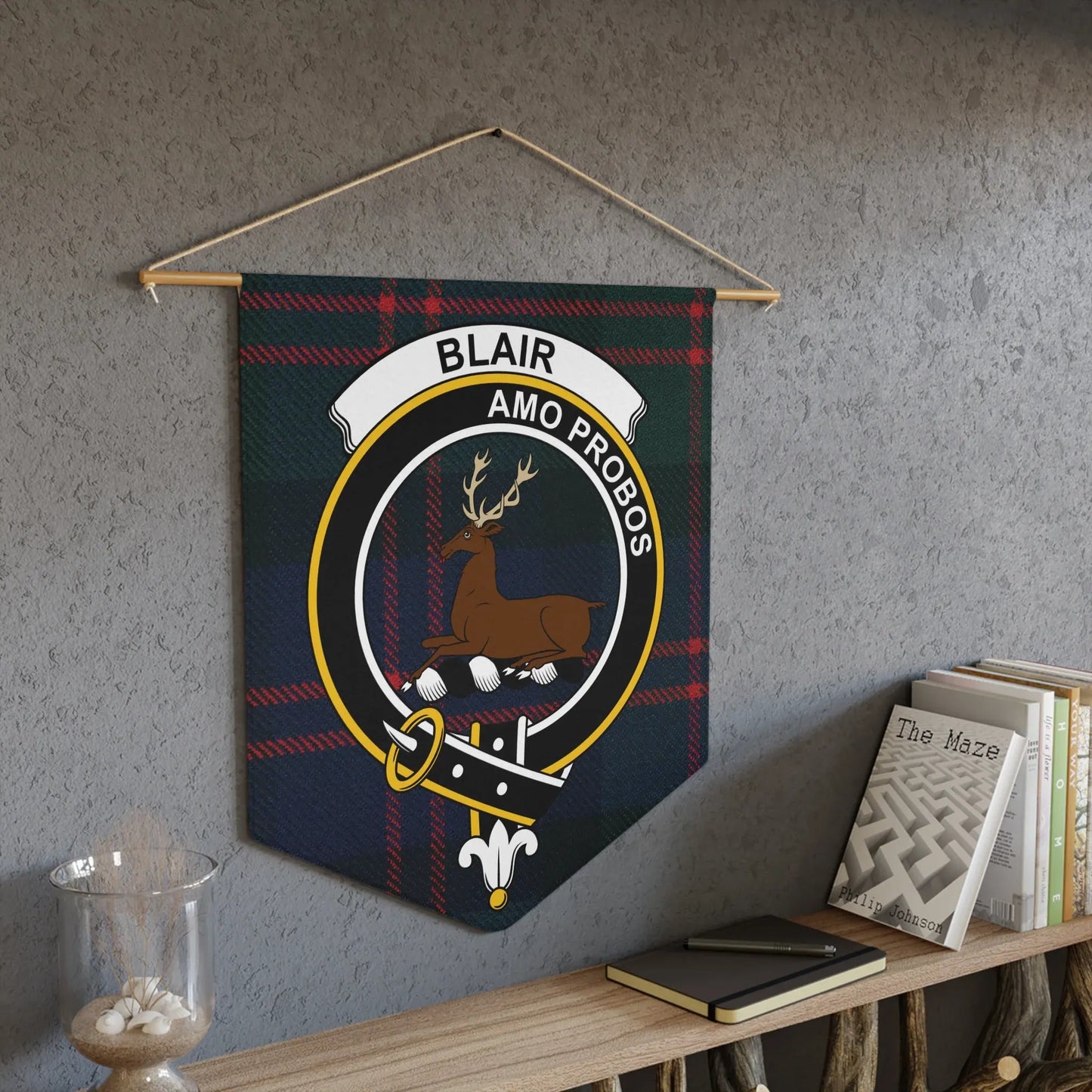 Blair Amo Probos Plaid Crest Wall Hanging product type