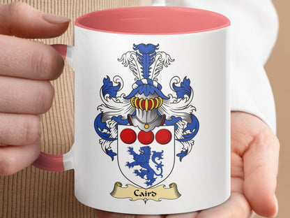 Caird Scottish Clan Emblem Accent Coffee Mug - Living Stone Gifts