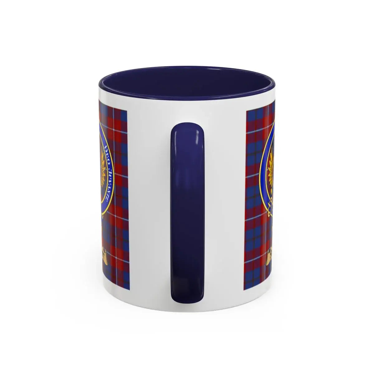 Shortt clan crest mug shown in 11 oz and 15 oz sizes