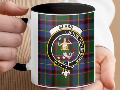 Clan Glass Scottish Tartan Crest Mug - Living Stone Gifts