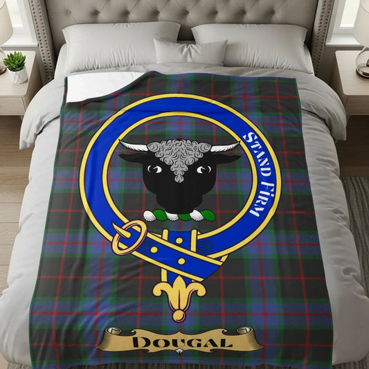 Stand Firm Dougal Crest Fleece Blanket Product