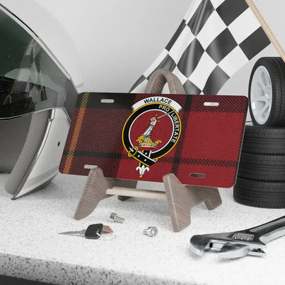 Wallace Pro Libertate Plaid Checker License Plate product