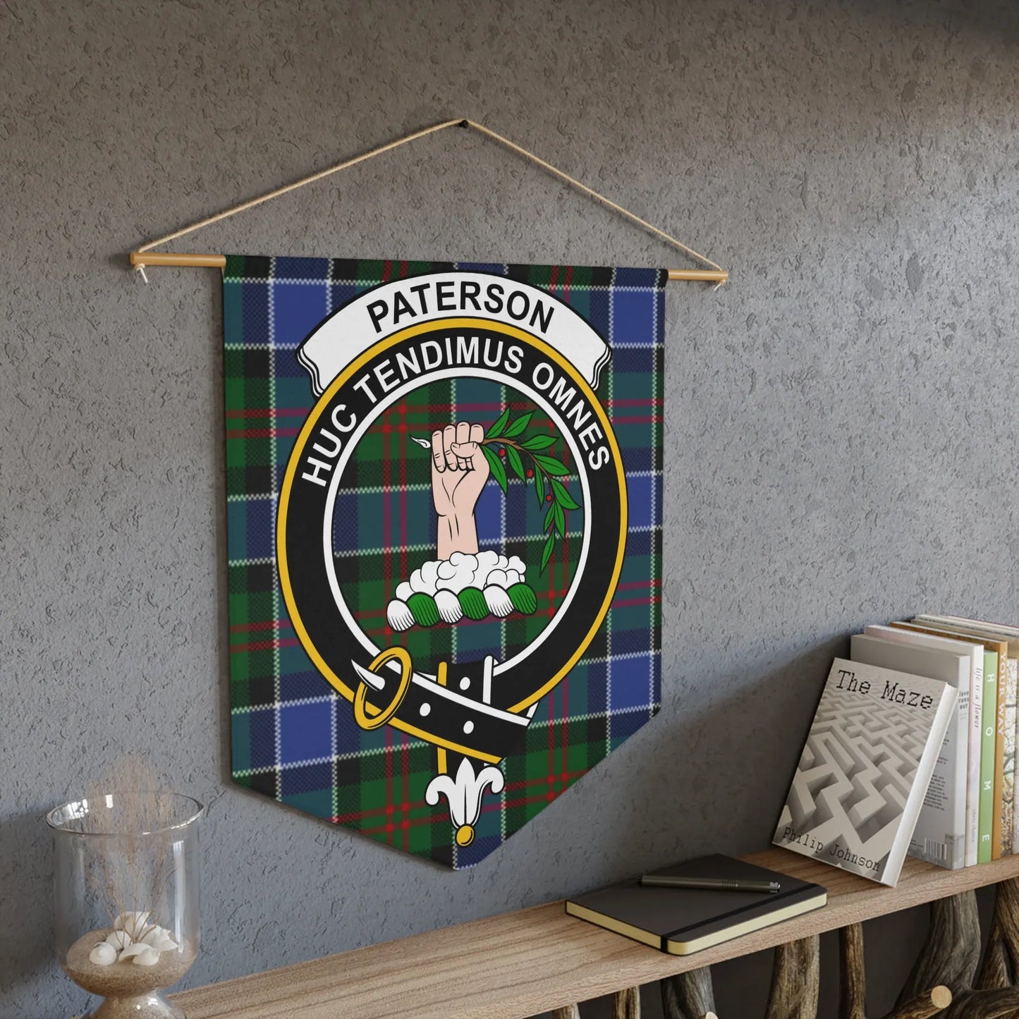 Paterson Clan Crest Banner for Wall Decor Product