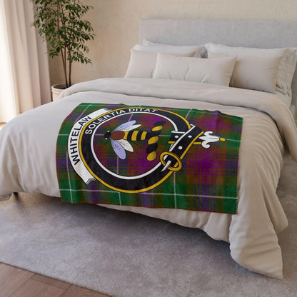 Whitelaw Clan Tartan Blanket – Scottish Crest Throw