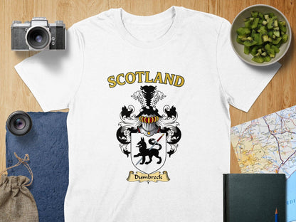 Dumbreck Clan Family Crest Heraldic Art T-Shirt - Celtic Ancestry Gifts