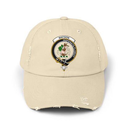 Watson Clan Crest Scottish Distressed Baseball Cap - Celtic Ancestry Gifts