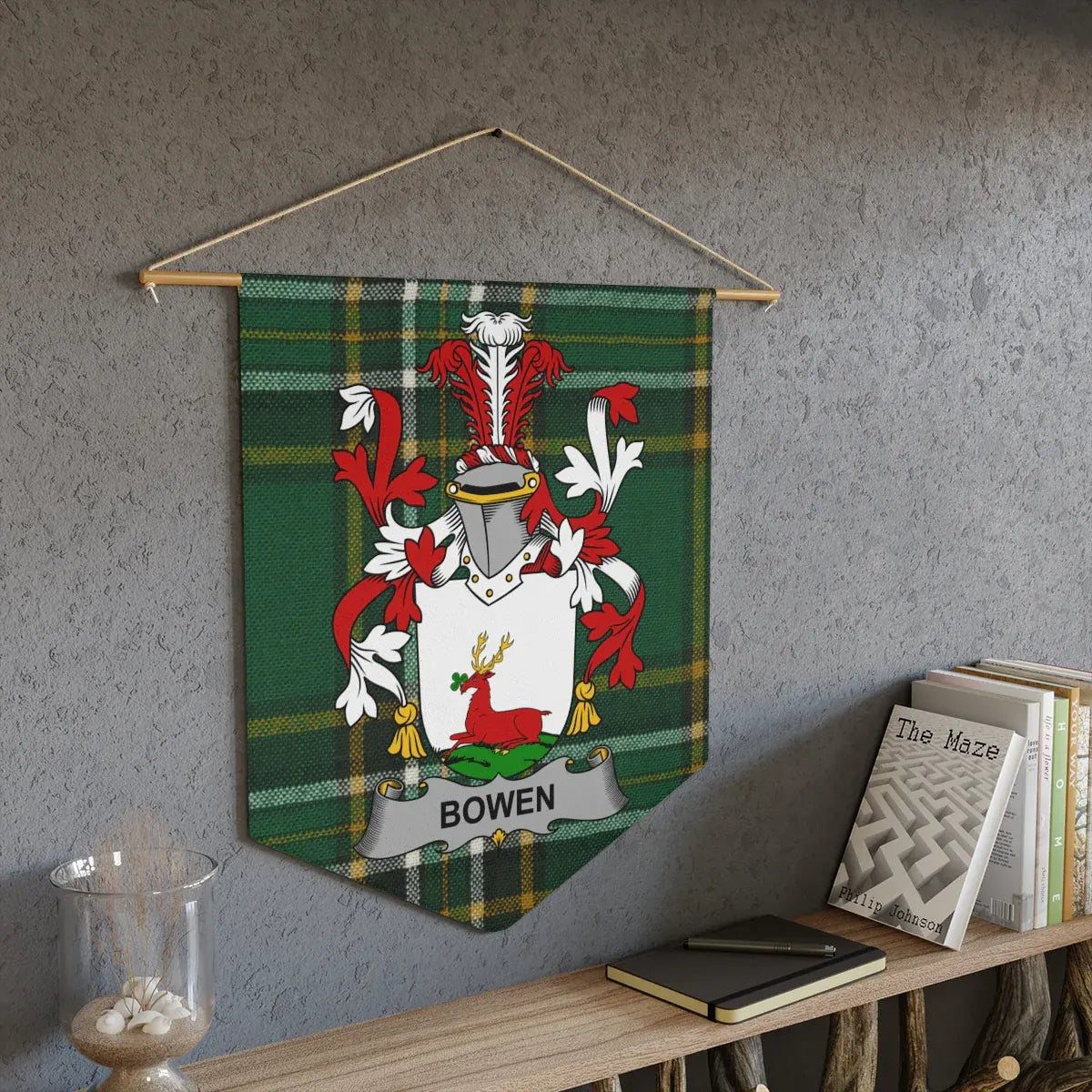 Personalized Bowen Family Crest Wall Hanging product