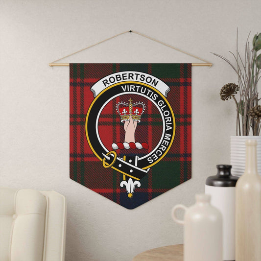 Robertson Clan Scottish Tartan Wall Pennant - Celtic Ancestry Gifts