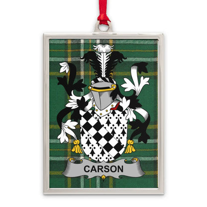 Carson Family Crest Ornament Holiday Decor product type