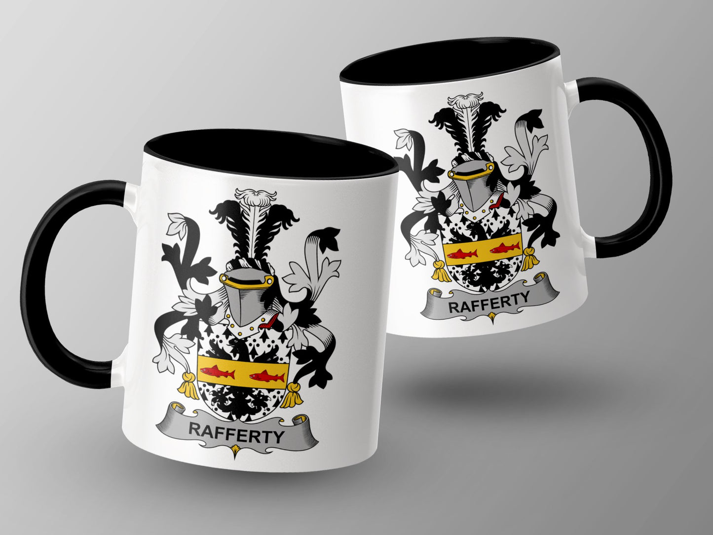 Rafferty Surname Irish Coat of Arms Mug - Living Stone Gifts