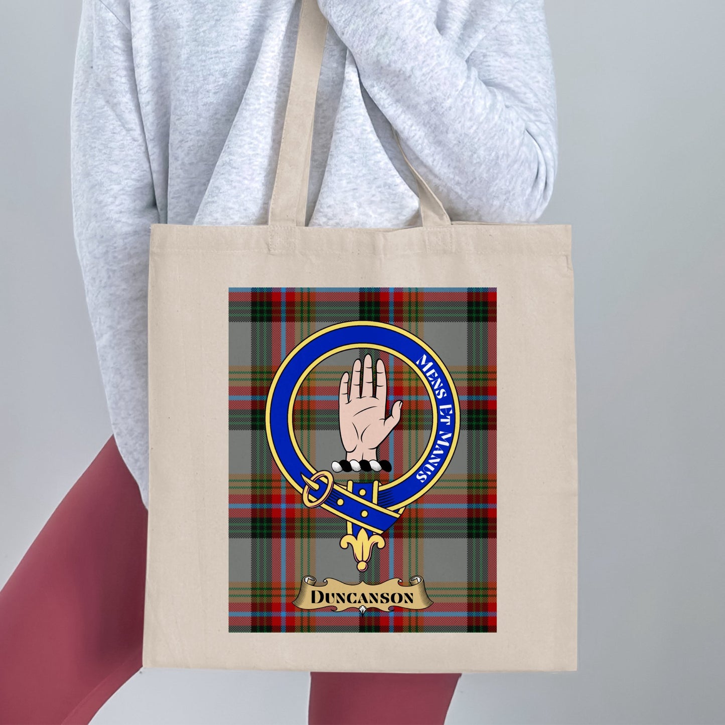 Duncanson clan scottish tartan Tote Bag - Living Stone Gifts