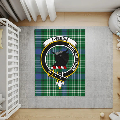 Personalized Tweedie Clan Crest Tartan Rug product
