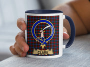 Clark Clan Crest Tartan Mug