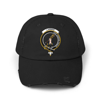 Lammie Clan Crest Scottish Distressed Baseball Cap - Celtic Ancestry Gifts