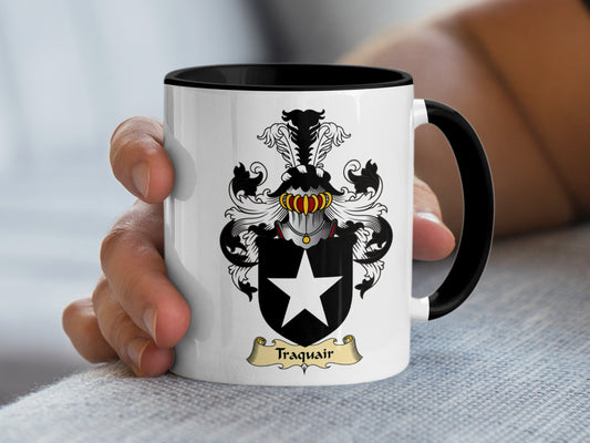 Traditional Scottish Clan Black Star Arms Mug - Living Stone Gifts