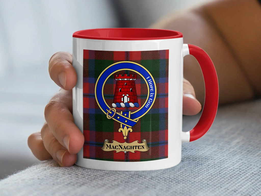 MacNaghten Clan Tartan Crest Emblem Mug
