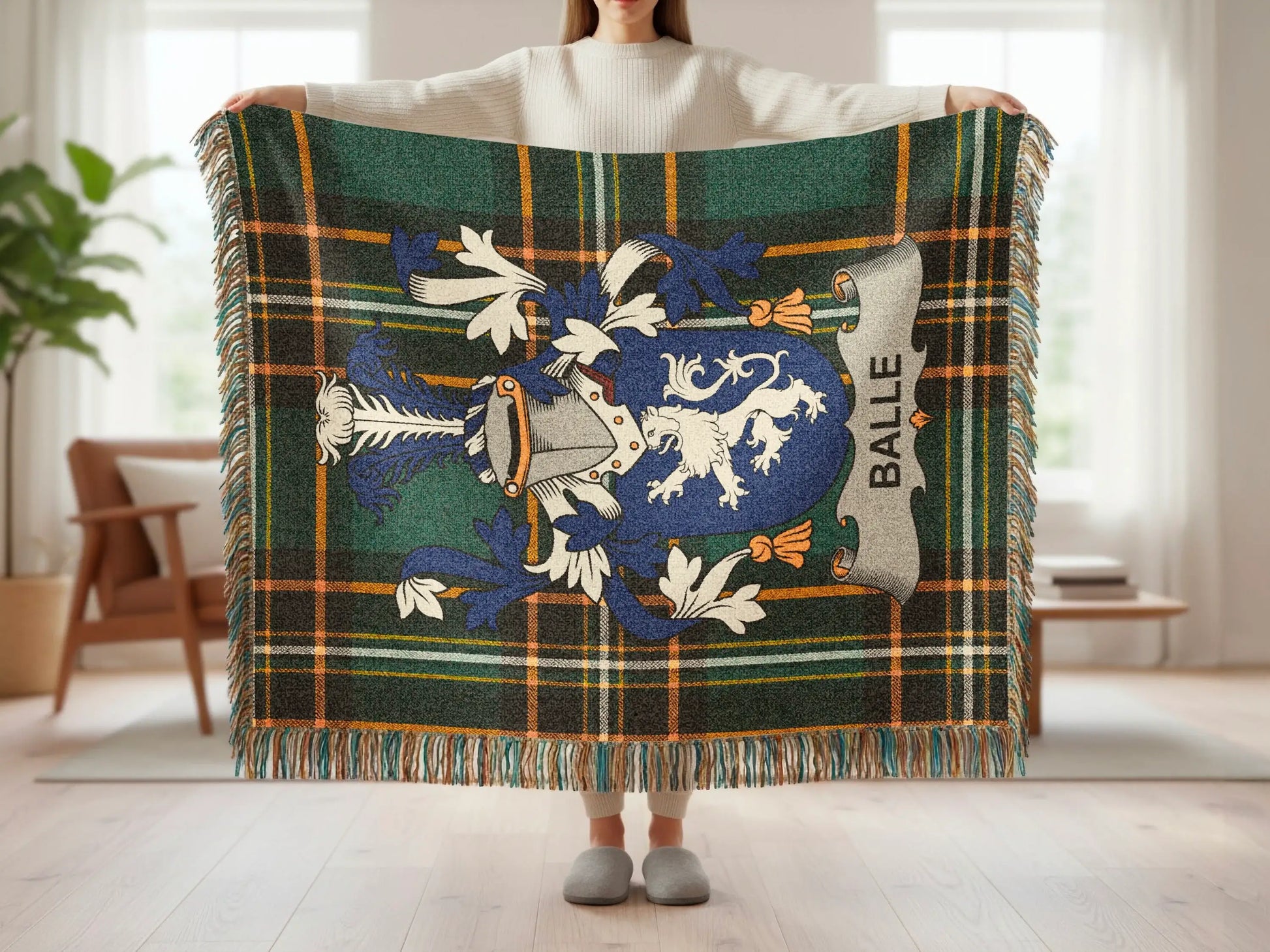 BALLE Clan Coat Arms Tartan Plaid Pattern product type