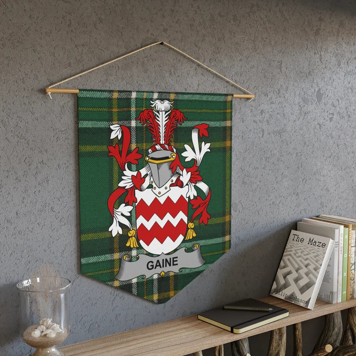 Gaine Family Crest Plaid Wall Hanging Interior Decor product