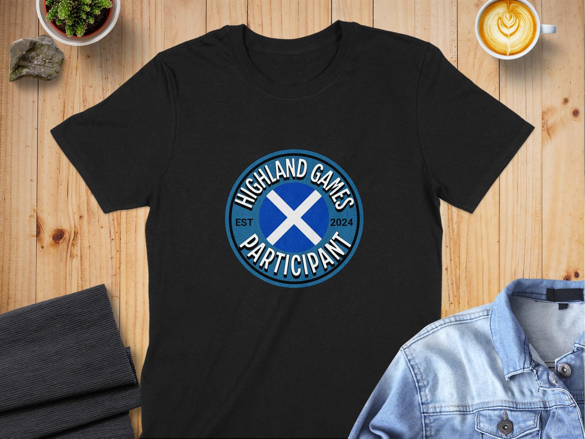 Highland Games Participant EST 2024 Logo T-Shirt - Living Stone Gifts