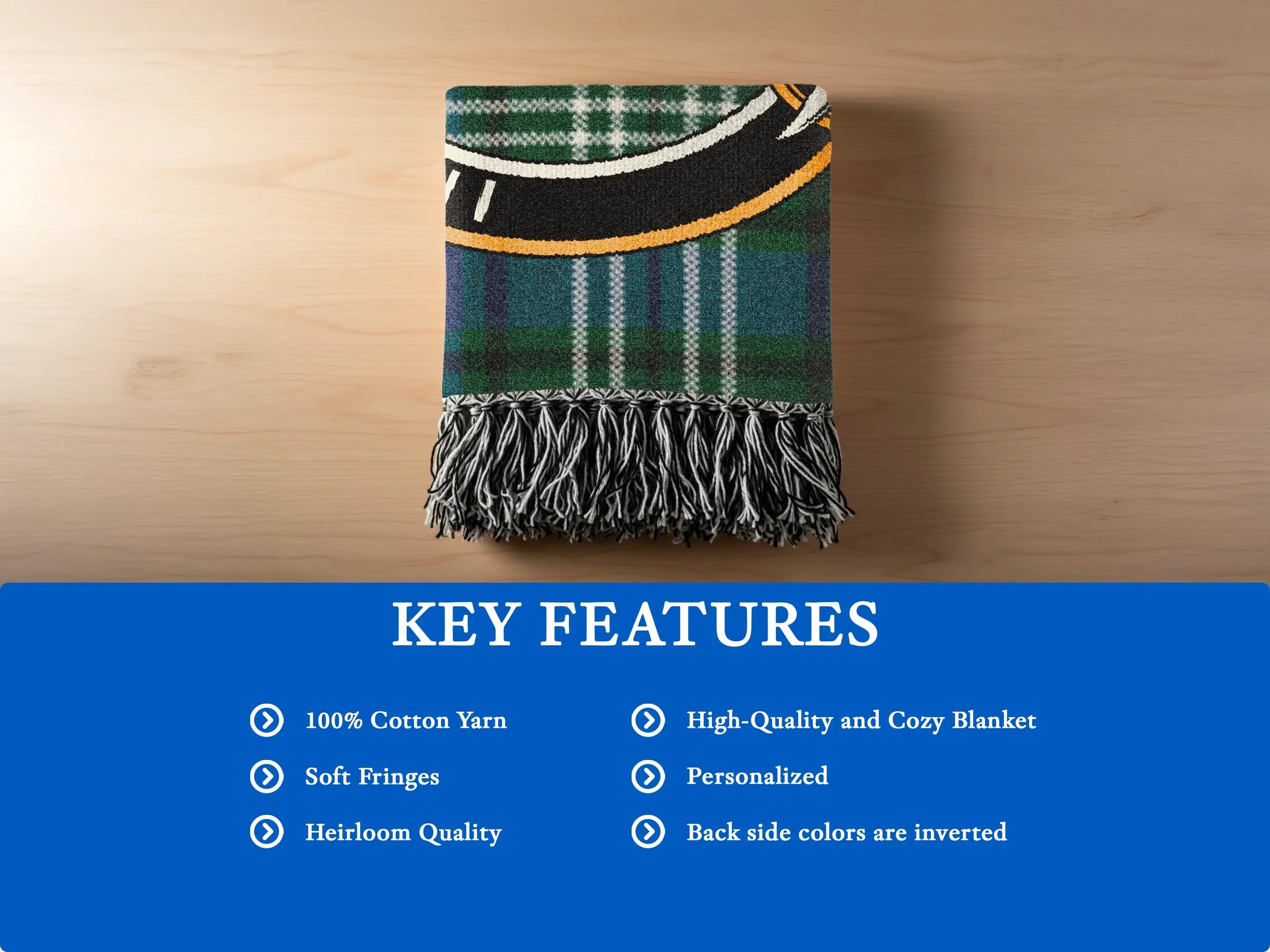 High-Quality Cozy Blanket with Soft Fringes Blanket