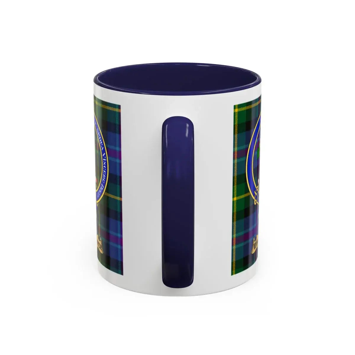 Winchester family crest mug shown in 11 oz and 15 oz sizes