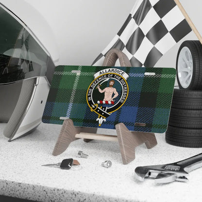 Allardice License Plate with Crest Design product type
