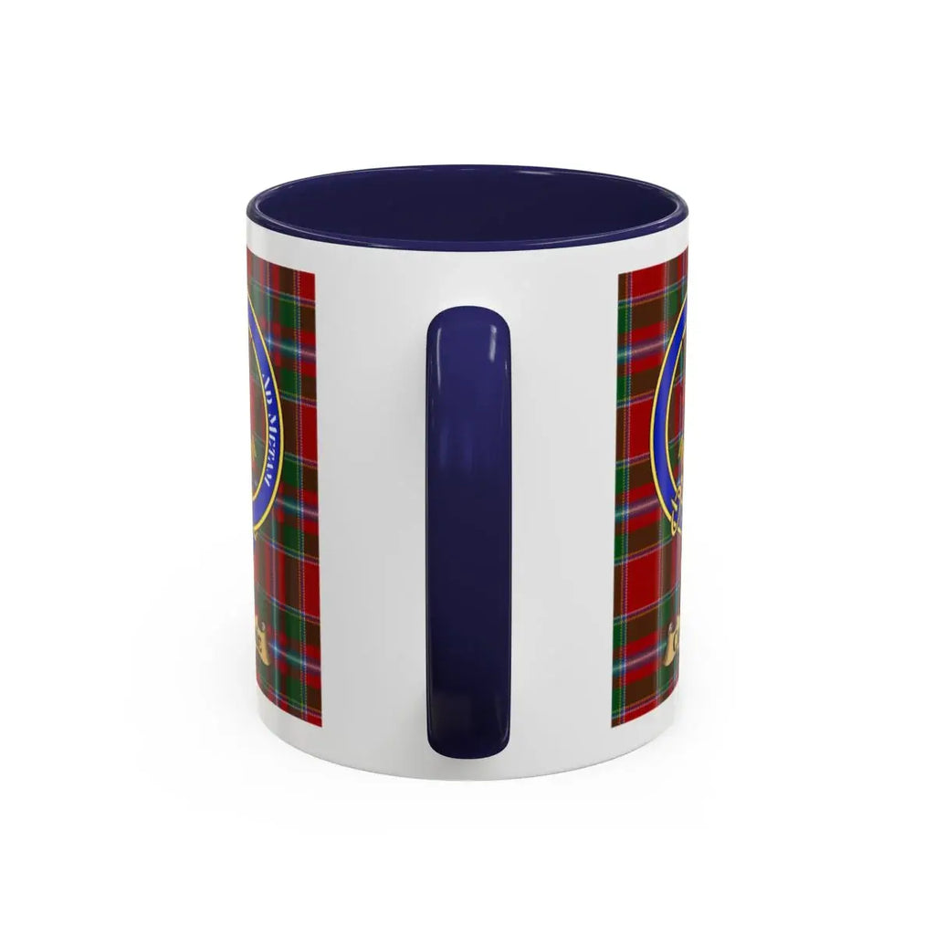 Combrie clan crest mug shown in 11 oz and 15 oz sizes