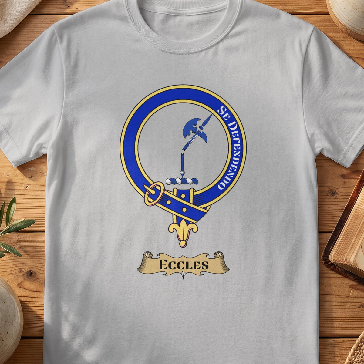 Eccles Scottish clan crest T-shirt in Sport Grey