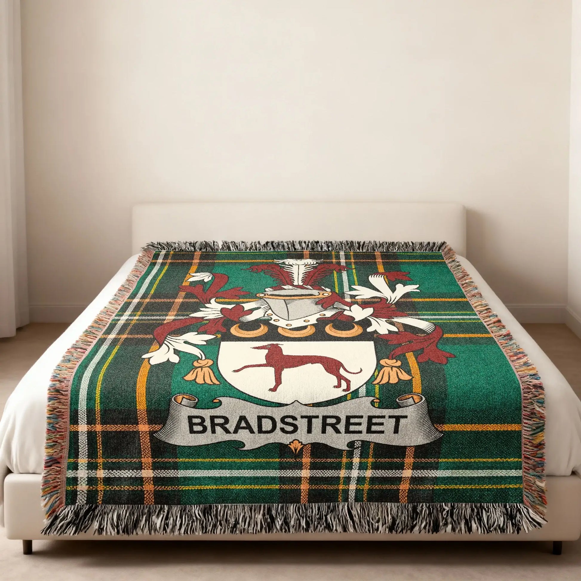 Bradstreet Crest Green Plaid Dog Throw product type