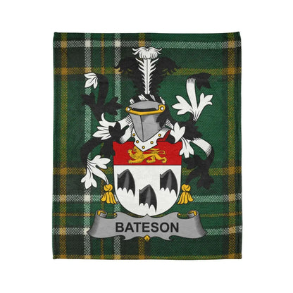 Bateson Family Tartan Blanket with Coat of Arms product