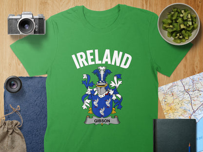 Ireland Family Crest Gibson Unisex T-Shirt